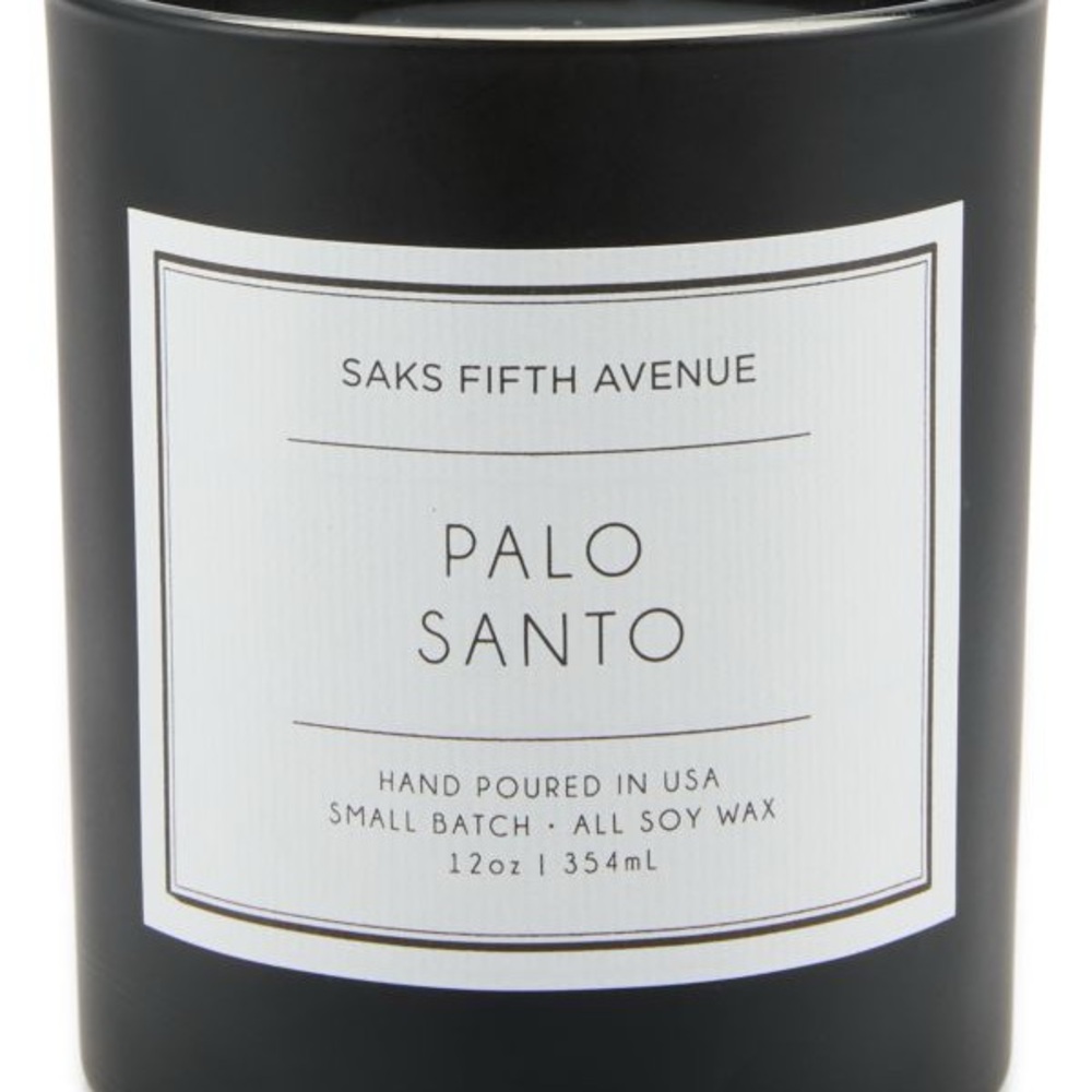Saks Fifth Avenue Palo Santo Candle